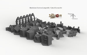 Blackstone Fortress Compatible Trihex Citadel Token and Marker Sets - Dragon's Rest Wargaming Terrain Scatter