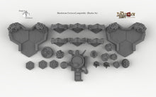 Load image into Gallery viewer, Blackstone Fortress Compatible Trihex Citadel Token and Marker Sets - Dragon&#39;s Rest Wargaming Terrain Scatter