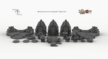 Load image into Gallery viewer, Blackstone Fortress Compatible Trihex Citadel Token and Marker Sets - Dragon&#39;s Rest Wargaming Terrain Scatter