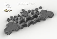 Load image into Gallery viewer, Blackstone Fortress Compatible Trihex Citadel Token and Marker Sets - Dragon&#39;s Rest Wargaming Terrain Scatter