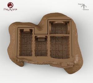 Halfling House 2 - 15mm 28mm Dark Realms Wargaming Terrain Scatter D&D DnD