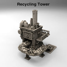 Load image into Gallery viewer, Recycling Tower - 15mm 28mm 20mm 32mm Brave New Worlds Wasteworld Gaslands Terrain Scatter D&amp;D DnD