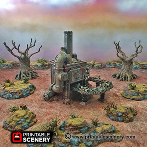 Recycling Tower - 15mm 28mm 20mm 32mm Brave New Worlds Wasteworld Gaslands Terrain Scatter D&D DnD