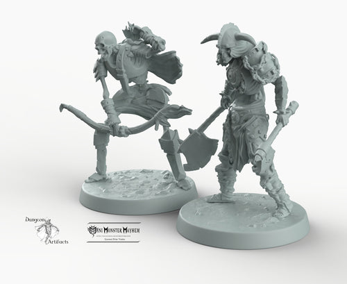 Skeleton Soldiers - Skeletal Soldiers Mini Monster Mayhem Wargaming Miniatures Games D&D, DnD