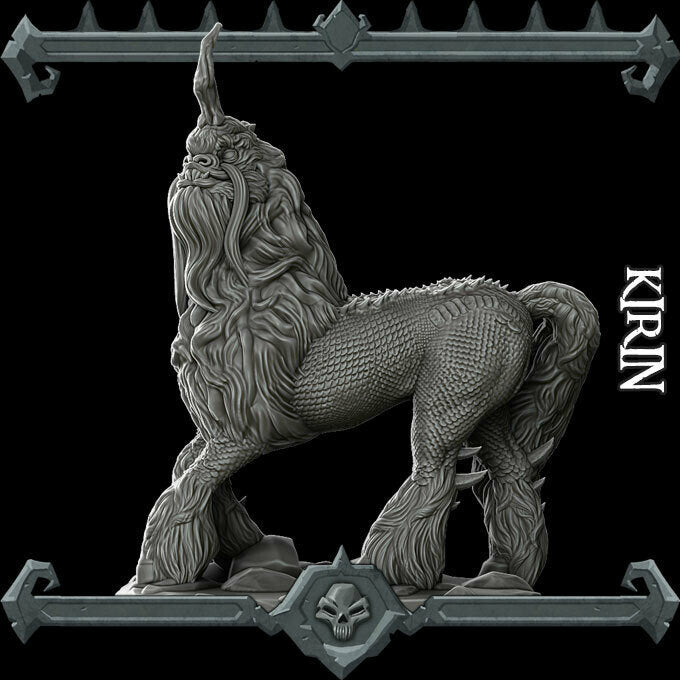Kirin - Ki-Rin - Qilin - Wargaming Miniatures Monster Rocket Pig Games D&D, DnD