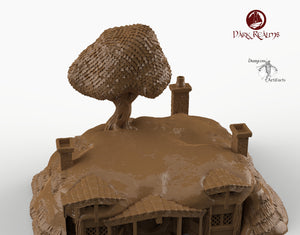 Halfling House 1 - 15mm 28mm 32mm Dark Realms Halfling Village Wargaming Terrain Scatter D&D DnD