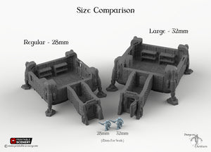 Operations Base Module - 2x2 - 28mm 32mm Brave New Worlds Sanctuary 17 Terrain Scatter D&D DnD