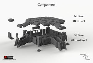 Operations Base Module - 3x3 - 28mm 32mm Brave New Worlds Sanctuary 17 Terrain Scatter D&D DnD