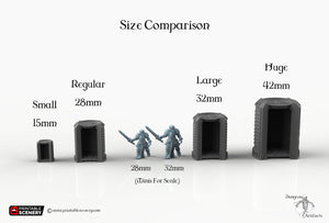 Teleporter Pad - 15mm 28mm 32mm 42mm Printable Scenery Tabletop Scatter Miniatures Terrain Starship