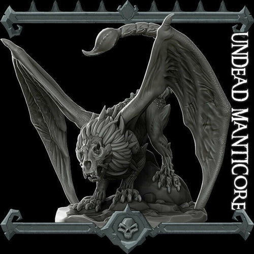 Undead Manticore - Wargaming Miniatures Monster Rocket Pig Games D&D, DnD