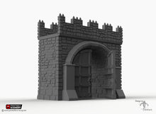 Load image into Gallery viewer, Winterdale Citadel Walls - Modular Medieval Castle Wall Set - 15mm 28mm 32mm Wargaming Terrain Scatter