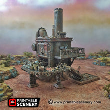 Load image into Gallery viewer, Recycling Tower - 15mm 28mm 20mm 32mm Brave New Worlds Wasteworld Gaslands Terrain Scatter D&amp;D DnD