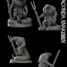 Load image into Gallery viewer, Anaconda Snakeman - Lizard Man - Wargaming Miniatures Monster Rocket Pig Games D&amp;D DnD