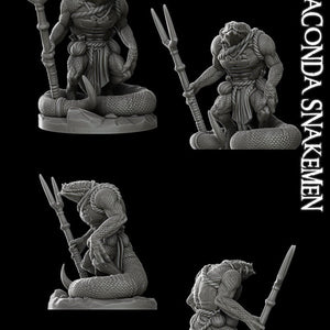 Anaconda Snakeman - Lizard Man - Wargaming Miniatures Monster Rocket Pig Games D&D DnD