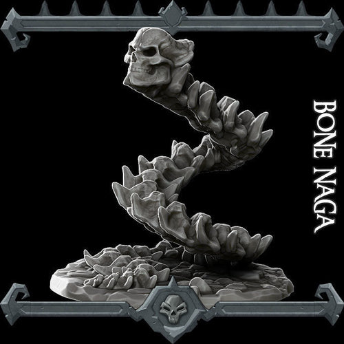 Bone Naga - Wargaming Miniatures Monster Rocket Pig Games D&D, DnD