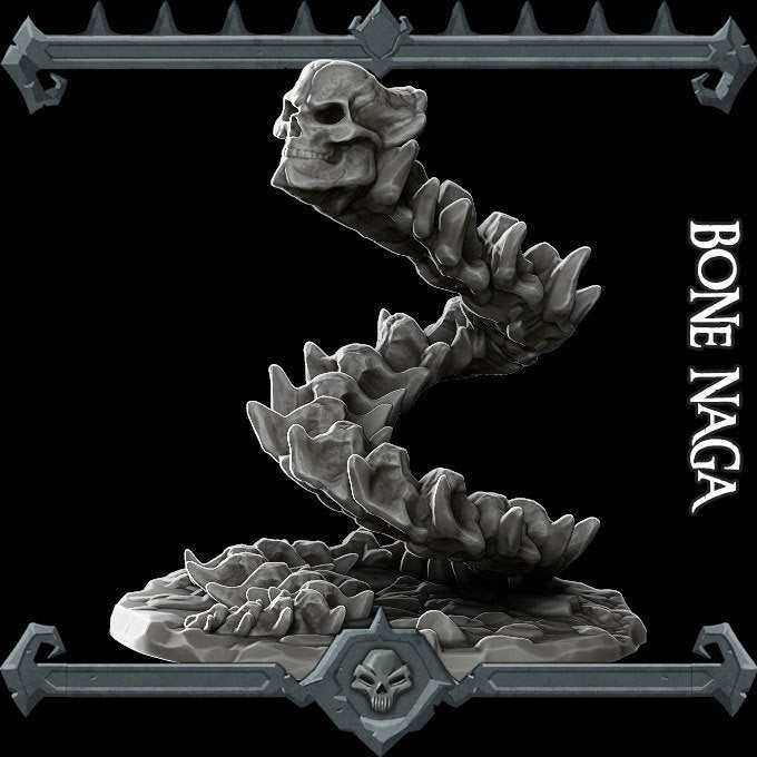 Bone Naga - Wargaming Miniatures Monster Rocket Pig Games D&D, DnD