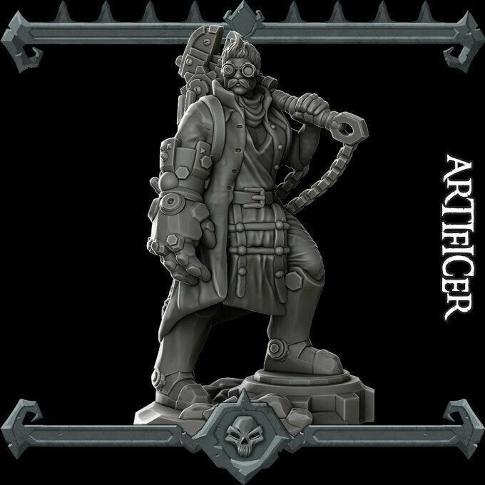Artificer - Clockwork Creator - Wargaming Miniatures Monster Rocket Pig Games D&D, DnD