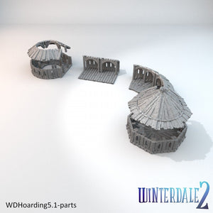 Barbican Hoarding - 15mm 28mm 32mm Winterdale Wargaming Tabletop Scatter Terrain D&D DnD