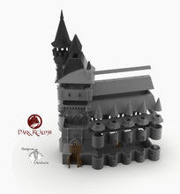 Load image into Gallery viewer, Dracul Gatehouse - 15mm 28mm 32mm Dracula Dark Realms Medieval Scenery Mansion Wargaming Terrain Scatter D&amp;D DnD
