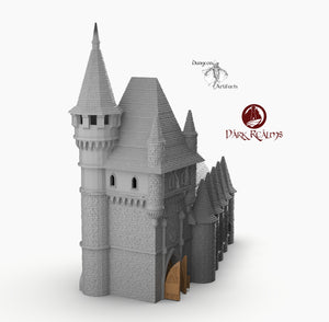 Dracul Gatehouse - 15mm 28mm 32mm Dracula Dark Realms Medieval Scenery Mansion Wargaming Terrain Scatter D&D DnD