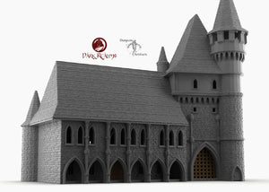 Dracul Gatehouse - 15mm 28mm 32mm Dracula Dark Realms Medieval Scenery Mansion Wargaming Terrain Scatter D&D DnD