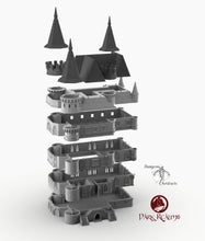 Load image into Gallery viewer, Dracul Manor - 15mm 28mm 32mm Dracula Dark Realms Medieval Scenery Mansion Wargaming Terrain Scatter D&amp;D DnD