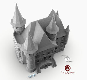 Dracul Manor - 15mm 28mm 32mm Dracula Dark Realms Medieval Scenery Mansion Wargaming Terrain Scatter D&D DnD