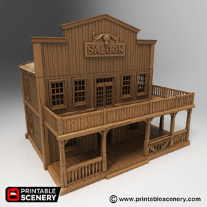 Saloon - 15mm 28mm 32mm Time Warp Wargaming Terrain Scatter Western D&D, DnD