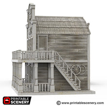 Load image into Gallery viewer, Bank - 15mm 28mm 32mm Time Warp Wargaming Terrain Scatter Western D&amp;D, DnD