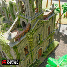 Load image into Gallery viewer, Caribbean Church Ruin - 15mm 28mm 32mm Time Warp Wargaming Terrain Scatter D&amp;D DnD