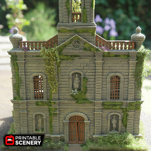 Caribbean Church Ruin - 15mm 28mm 32mm Time Warp Wargaming Terrain Scatter D&D DnD