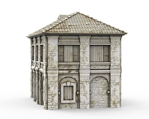 Caribbean House - 15mm 28mm 32mm Time Warp Wargaming Terrain Scatter D&D, DnD