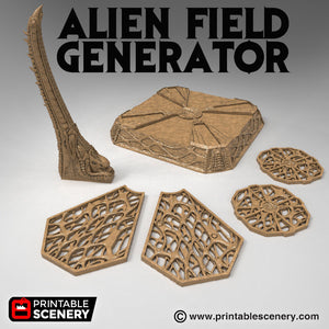 Alien Field Generator - 15mm 28mm 32mm Time Warp Wargaming Terrain Scatter D&D DnD