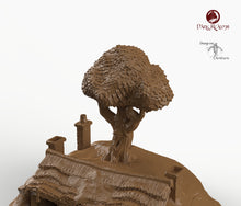 Load image into Gallery viewer, Halfling House 4 - 15mm 28mm 32mm Dark Realms Halfling Village Wargaming Terrain Scatter D&amp;D DnD
