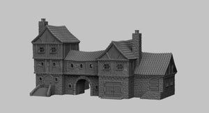 Merchant's Manor - 15mm 28mm 32mm Dark Realms Medieval Scenery Mansion Wargaming Terrain Scatter D&D DnD