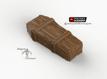Load image into Gallery viewer, Coffin - 28mm 20mm 32mm Brave New Worlds Wasteworld Gaslands Terrain Scatter D&amp;D DnD