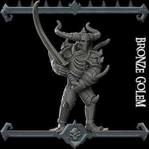 Bronze Golem - Wargaming Miniatures Monster Rocket Pig Games D&D, DnD