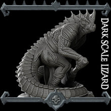 Load image into Gallery viewer, Dark Scale Lizard - Wargaming Miniatures Monster Rocket Pig Games D&amp;D, DnD