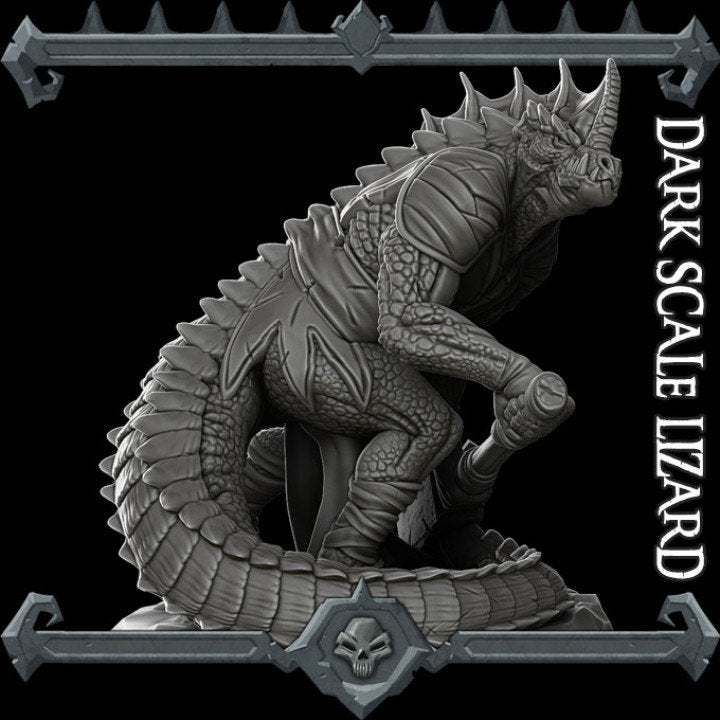 Dark Scale Lizard - Wargaming Miniatures Monster Rocket Pig Games D&D, DnD