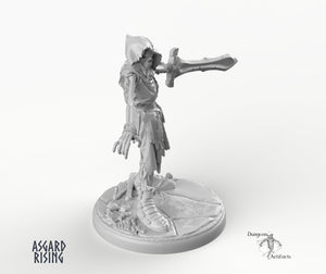 Draugr Chieftain - Barrow Wight - Wargaming Miniatures Monster Asgard Rising, D&D, DnD Undead Skeleton
