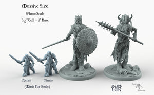 Draugr King - Barrow Wight - Wargaming Miniatures Monster Asgard Rising D&D DnD