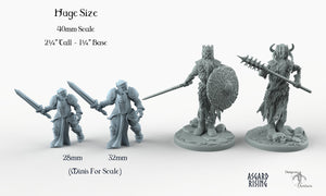 Draugr King - Barrow Wight - Wargaming Miniatures Monster Asgard Rising D&D DnD