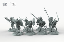 Load image into Gallery viewer, Draugr Infantry - Barrow Wights - Asgard Rising Skeleton Army Wargaming Undead Miniatures