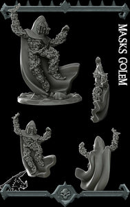 Masks Golem - Wargaming Miniatures Monster Rocket Pig Games D&D, DnD