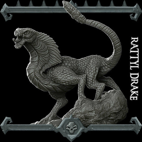 Rattyl Drake - Rattle Wargaming Miniatures Monster Rocket Pig Games D&D, DnD