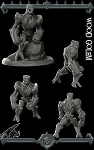 Wood Golem - Miniatures Monster Rocket Pig Games D&D, DnD