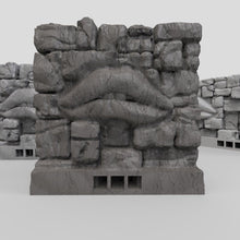 Load image into Gallery viewer, Magic Mouth Wall - OpenLOCK Rampage Gothic Terrain D&amp;D, DnD