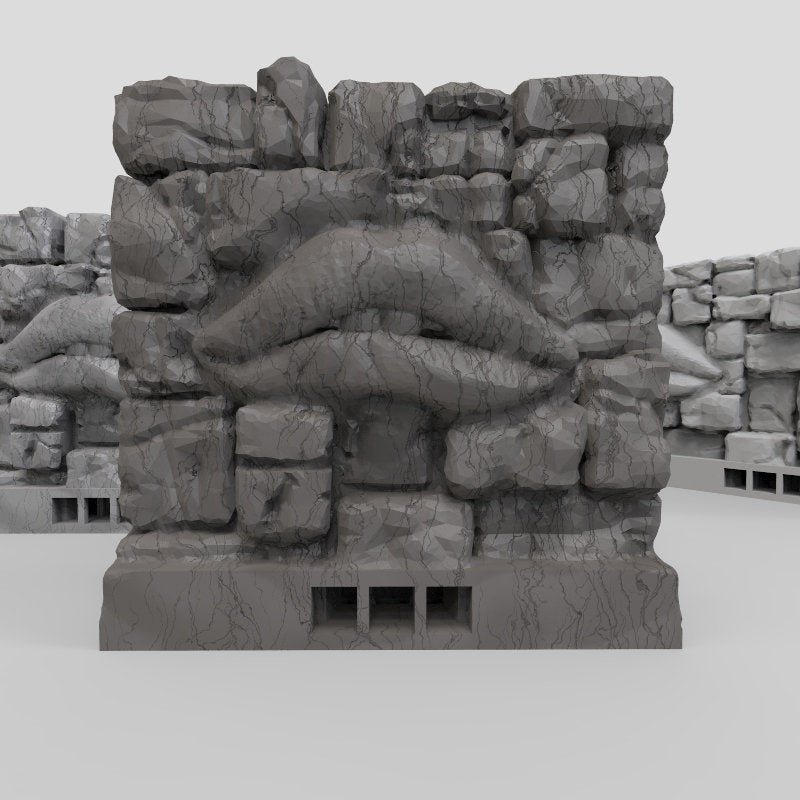 Magic Mouth Wall - OpenLOCK Rampage Gothic Terrain D&D, DnD