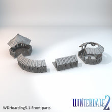 Load image into Gallery viewer, Barbican Hoarding - 15mm 28mm 32mm Winterdale Wargaming Tabletop Scatter Terrain D&amp;D DnD