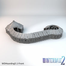 Load image into Gallery viewer, Barbican Hoarding - 15mm 28mm 32mm Winterdale Wargaming Tabletop Scatter Terrain D&amp;D DnD